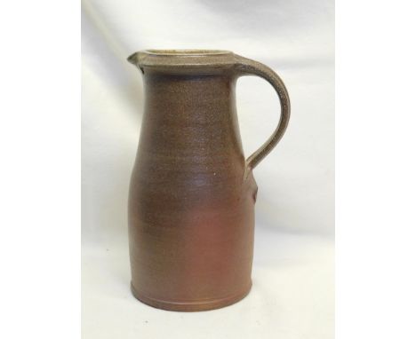 Studio pottery jug / pitcher by Tim Hurn (b.1964)-height 27cm (10½") 