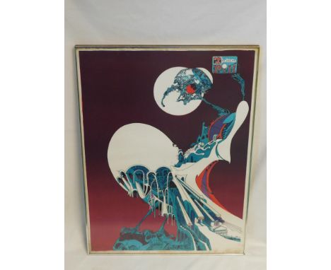 Framed artists proof lithograph #61/100 'Thou shalt not pill' by Gerald Anthony Scarfe (b.1936) -size 59cm x 78½cm (23¼"x31")