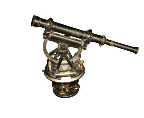 Surveyors miner's dial transit theodolite with compass by James White of Glasgow 