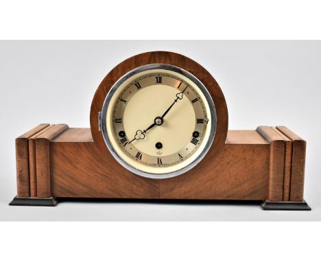 An Elliott Napoleon Hat Mantle Clock with Westminster Chime Movement, In Need of Attention and Missing Dial Glass, 41cm Wide 