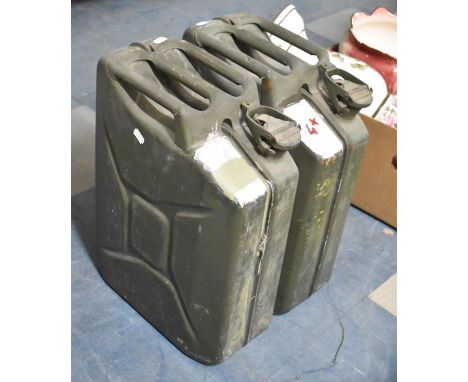 Two Military Jerry Cans with War Department Arrow and Dated 1982 &amp; 1978 