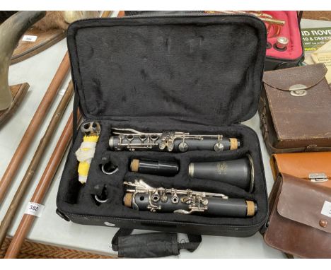 A GLORY CLARINET IN A FITTED CASE