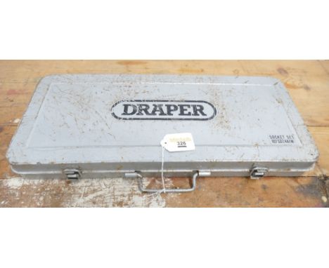 Draper Silverline 24 1/2" square drive combined socket set in metal carry case.