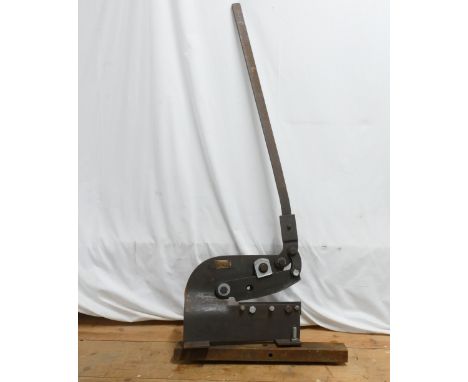 Heavy duty steel bench shears with 8" cutting blade.