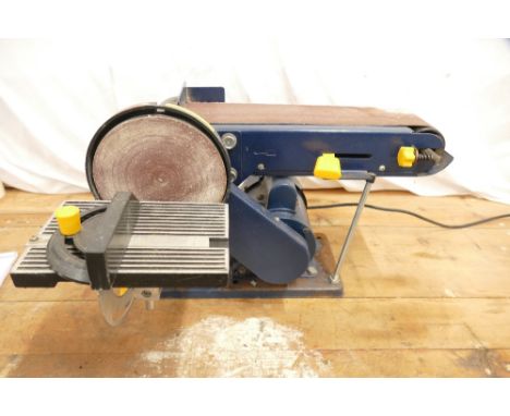 Titan 4" belt and 6" disc sander 240v