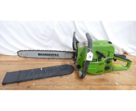 GardenTec 52cc petrol chainsaw.