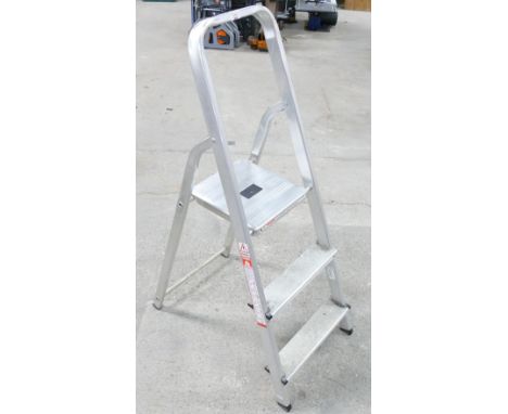 Lightweight aluminium step ladders.