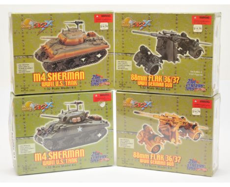 21st Century Toys, The Ultimate Soldier Series a boxed group of 1:32nd Scale Military Model Kits. Includes 88MM Flak 36/37 WW