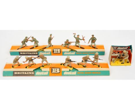 Britains Deetail - A Half-Boxed Group of Figures. Includes Afrika Korps Soldiers with others. Condition appears Good Plus to 