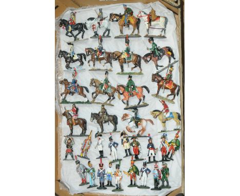Del Prado - An Unboxed Group of Metal Figures. Includes 'Cavalry Throughout the Ages' series with others. 1:32 scale. Conditi
