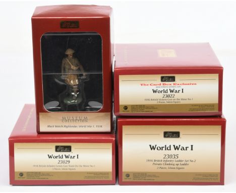 Britains, a boxed group of World War I Series Sets. Includes 23035 1916 British Infantry Ladder Set No.2, 23029 1916 British 