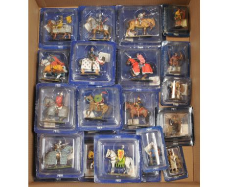 Del Prado, a boxed group of Soldiers of the Middle Ages Series Figures. Includes Knight of the Papal States, Bertrand du Gues
