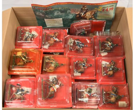 Del Prado, a boxed group of Cavalry of the Napoleonic Wars Series Figures. 1:32 scale. Condition appears Excellent to Near Mi