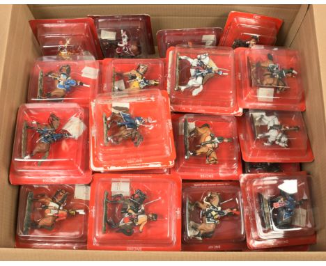 Del Prado, a boxed group of Cavalry of the Napoleonic Wars Series Figures. 1:32 scale. Condition appears Excellent to Near Mi