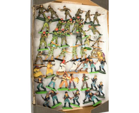 Britains - An Unboxed Group of Mixed Plastic Figures. Includes Deetail and Super Deetail Ranges such as Action Forces, Wild W