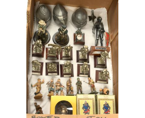 Royal Hampshire, Mainmast Figureheads &amp; Others - A Mixed Group of Large Scale Figures. Including 3 x medieval knights hel