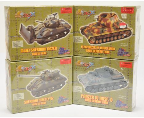 21st Century Toys, The Ultimate Soldier Series a boxed group of 1:32nd Scale Military Model Kits. Includes M4A3 Sherman Dozer