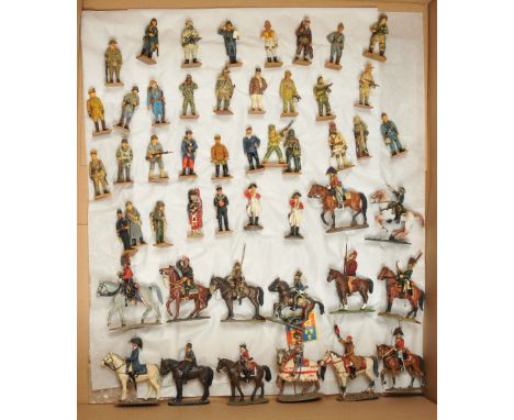 Del Prado - A Mixed Group of Figures. Includes 'Cavalry Throughout the Ages' series with others. 1:32 scale. Condition appear