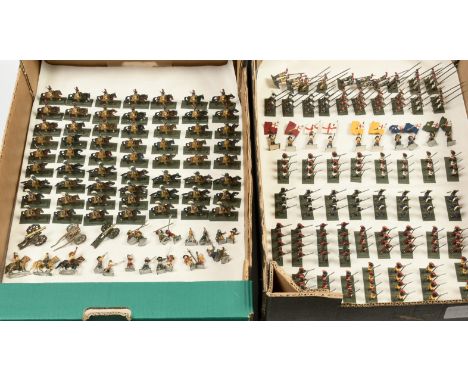 Miniature Figurines Ltd - A Large Group of English Civil War Wargaming Figures. 25mm scale, circa mid 1970s. Hand painted to 