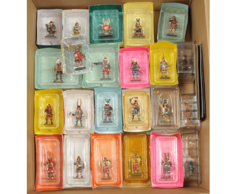 Del Prado, a boxed group of Samurai Myth and History Series Figures. Includes Shimadu Yoshihiro 1535-1619, Akita Sanesue 1576