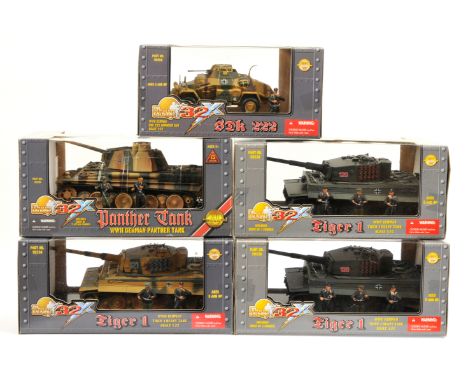 21st Century Toys - The Ultimate Soldier Series - A Boxed Group of 1:32nd Scale Military Vehicles. Includes: 'WWII German Tig