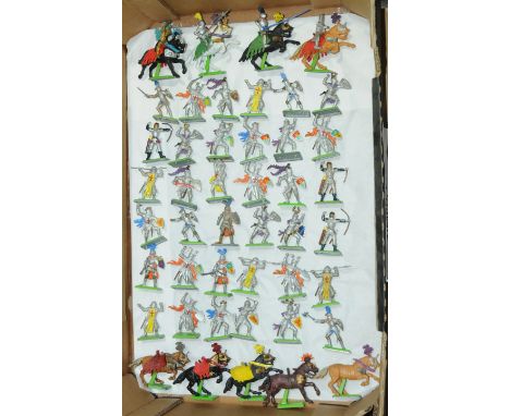 Britains Deetail - An Unboxed Group of Medieval Knight Figures. From the Knights and Turks Range. Condition appears Fair Plus