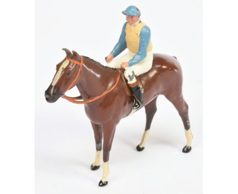 Britains - 'Racing Colours of Famous Owners' - Major Furlong, Unboxed. Released 1936. Conditions generally appear Fair Plus (