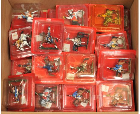 Del Prado - A Group of 29 'Cavalry of the Napoleonic War' Figures, Boxed. 1:32 scale. Condition appears Excellent to Near Min