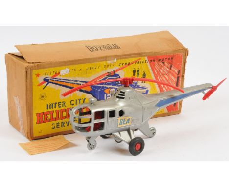 Tudor Rose Plastic Products - RARE Item No. 5889 'Inter City Service Helicopter', Boxed. Appears to be in working order. Cond