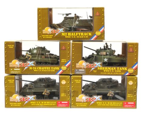 21st Century Toys, The Ultimate Soldier Series a boxed group of 1:32nd Scale Military Vehicles. Includes WWII US M2 Halftrack