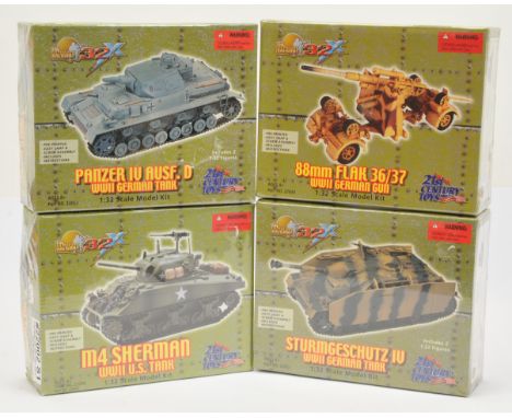21st Century Toys, The Ultimate Soldier Series a boxed group of 1:32nd Scale Military Model Kits. Includes Sturmgeschutz IV W