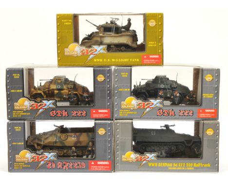 21st Century Toys, The Ultimate Soldier Series a boxed group of 1:32nd Scale Military Vehicles. Includes WWII German SDK 22 A