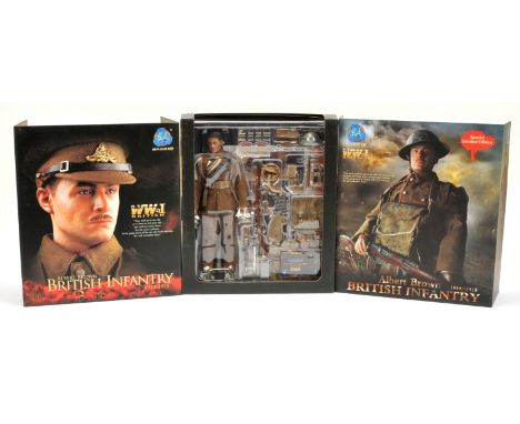 Dragon in Dream, a boxed British Infantry Albert Brown 1914-1918 1:6 Scale Collectible Figure. Condition appears Excellent to