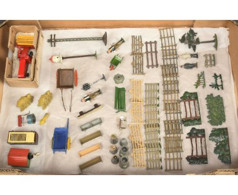 Britains, Lesney, JoHillCo, F.G. Taylor &amp; Sons &amp; Others - A Group of Lead Farm &amp; Civilian Accessories. Includes L