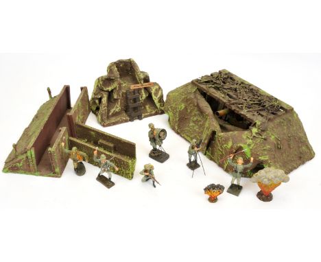 Elastolin &amp; Lineol - German Army Figures, Landscape &amp; Accessories. Moritz-Gottschalk - Marienburg-Sachsen, Germany, c