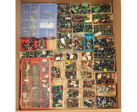 Unbranded Group of Mixed Scale Plastic and Metal Figures. Condition appears Fair to Fair Plus. Some have been partly painted.