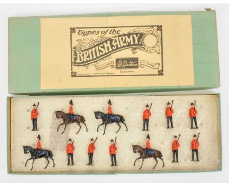 Britains - RARE Set No. 750A 'Dragoons &amp; West Surreys', Boxed. From the 'Types of The British Army' series, 1936 issue. P
