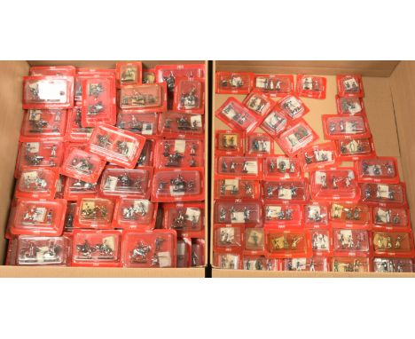 Del Prado, a boxed Group of Relive Waterloo Series Figures. Approximately 125 Figures. 1:32 scale. Condition appears Excellen