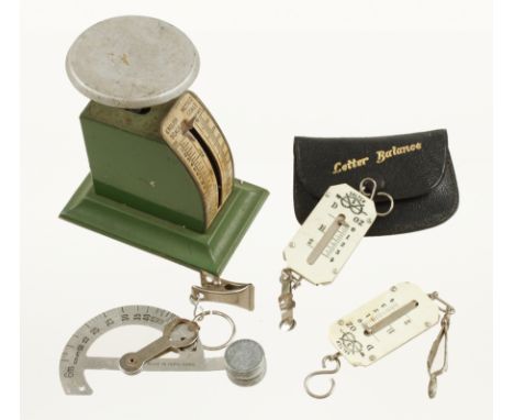 Four postal letter scales G+