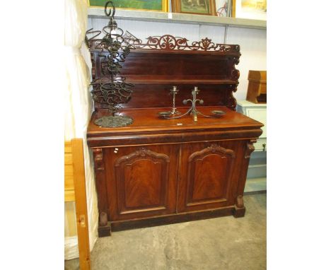 Victorian Mahogany Chiffonier, 137cm w, 159cm h, 59cm d
