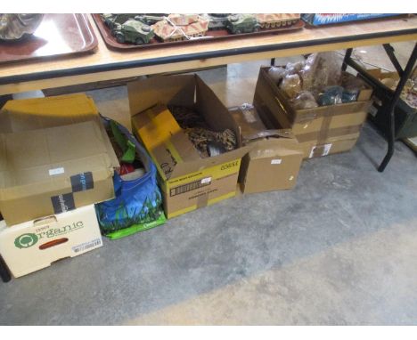 Various Boxes of Fairy Ornaments, Harry Potter Books etc