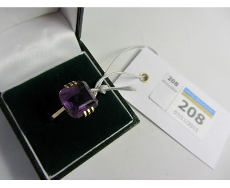 Art Deco amethyst ring tested to 14ct