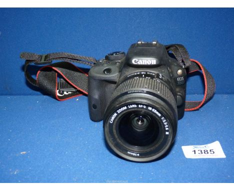 A Canon E05 100D camera.