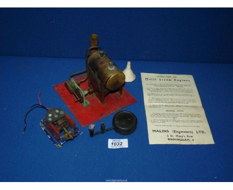 A vintage Mamod model Steam Engine.