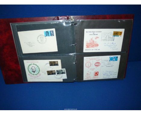 A red Album of GB commemorative and first day covers.