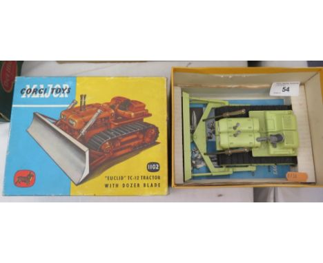   Corgi 1102 'EUCLID' TC-12 Tractor with Dozer Blade, boxed 