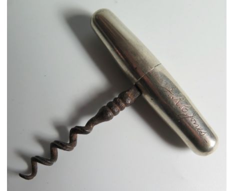 A George V Silver Travelling Corkscrew, Birmingham 1921, George Unite 