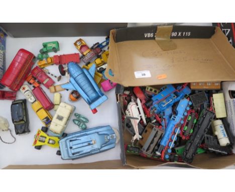   A Collection of Dinky, Matchbox and Husky Die Cast Vehicles and Ertl Thomas The Tank Engine etc 