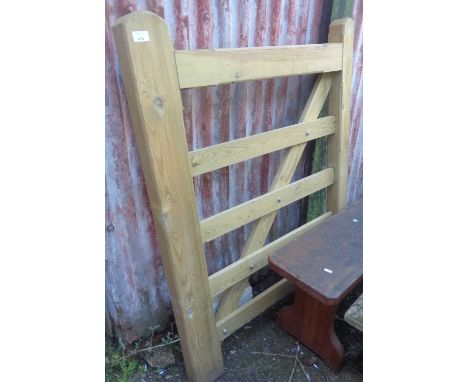 Wooden 5 bar gate 3ft wide x 4ft high