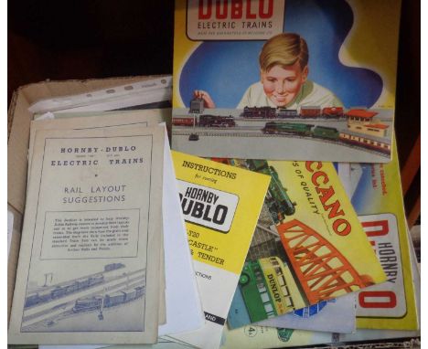Collection of Hornby Dublo "rail layout suggestion" booklets and other ephemera, inc. a rare Somerset and Dorset Railway (Par